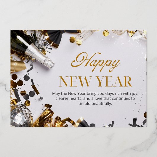 Carte élégante de Joyeux Anniversaire (Recto)