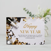 Carte élégante de Joyeux Anniversaire (Debout devant)
