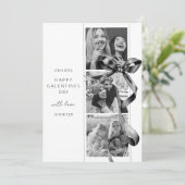 Carte élégante de la Saint-Valentin Galentines ave (Debout devant)