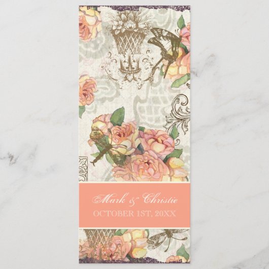 Carte élégante de menu de roses de n de (Devant)