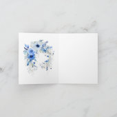 Carte élégante de « Merci » avec vue sur Santorin (Intérieur)