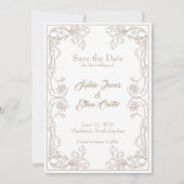 Carte Élégante de Mise à Jour de Date – Filigrane (Devant)