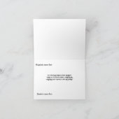 Carte élégante de Noël à l'arbre bleu et violet po (Intérieur)