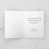 Carte élégante de Noël avec arbre (Intérieur)