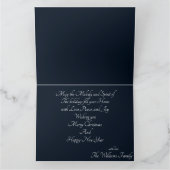 Carte élégante de Noël avec message (Intérieur)