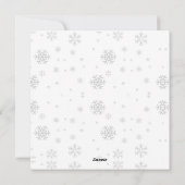 Carte élégante de Noël et Nouvel An  (Dos)