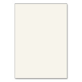 Carte élégante de numéro de table de mariage flora (Dos)