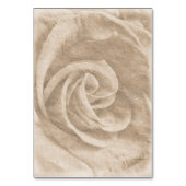 Carte élégante de numéro de table de mariage flora (Dos)