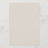 Carte élégante de numéro de table de mariage Luxe  (Dos)