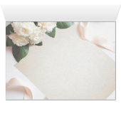 Carte élégante de numéro de table pour invités Bla (Intérieur Horizontal (Bas))