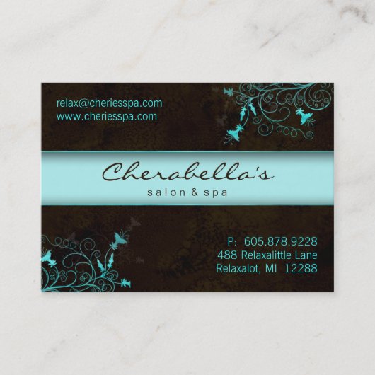 Carte élégante de rendez-vous de turquoise de (Devant)