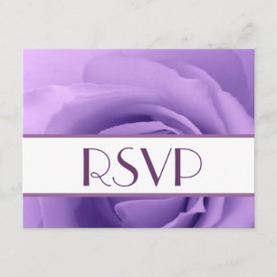 Carte élégante de réponse de mariage du rose RSVP