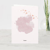 Carte élégante de Save the Date dans le style aqua (Dos)