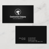 Carte élégante d'entreprise de construction (Devant / Derrière)