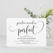 Carte élégante d'invitation de dîner de répétition (Debout devant)