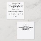 Carte élégante élégante de client de fidélité (Devant / Derrière)