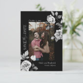 Carte Élégante et Personnalisable de Fleurs pour S (Debout devant)