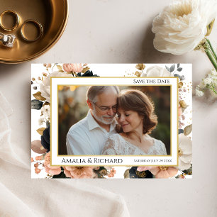 Carte Élégante et Personnalisable de Fleurs pour S