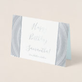 Carte élégante et sophistiquée "Joyeux anniversair (Devant)