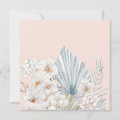 Carte élégante Fête des mariées bohème brune (Dos)