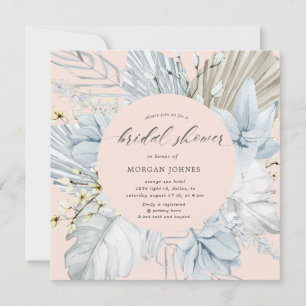 Carte élégante Fête des mariées bohème brune