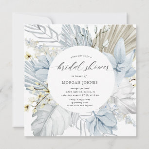 Carte élégante Fête des mariées bohème brune