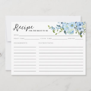 Carte Elégante Fête des mariées d'aquarelle bleu marine