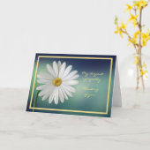 Carte Élégante Fleur de la marguerite Penser à votre sym (Fleur jaune)