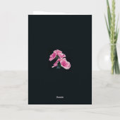 Carte Élégante fleur de mauve hollyhock rose Malva (Dos)