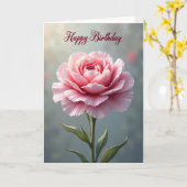 Carte Élégante Fleur de Rose (Fleur jaune)