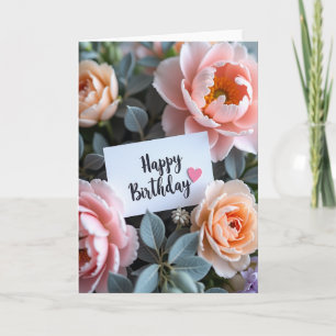 Carte Élégante Fleurie de Damas