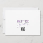 Carte Élégante Fleurie de Pré-Réservation de Maria (Dos)