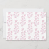 Carte Elégante fleurs de cerisier Aquarelle peinte à la  (Dos)