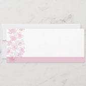 Carte Elégante fleurs de cerisier Aquarelle peinte à la (Dos)