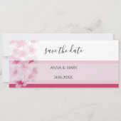 Carte Elégante fleurs de cerisier Aquarelle peinte à la (Devant)