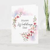 Carte Elégante floraison d'orchidées sur l'aquarelle Pas (Devant)