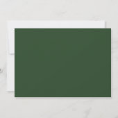 Carte Élégante graduation photo avec script vert moderne (Dos)