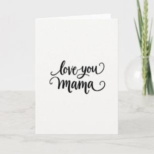 Carte Élégante "Je t'aime Maman"