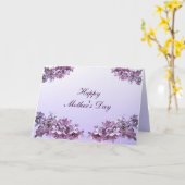 Carte Elégante Lilacs Fête des mères (Fleur jaune)