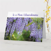 Carte Élégante maman d'amour infinie (Fleur jaune)