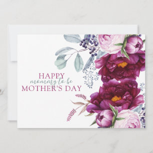 Carte Elégante maman de Fête des Mères pour être floral