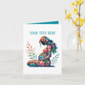 Carte Élégante maman enceinte ajouter du texte n'importe (Fleur jaune)