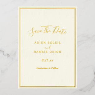 Carte Élégante Moderne de Faire-Part de Mariage en