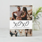 Carte élégante moderne Joyeuse Saint-Valentin 4 Ph (Debout devant)