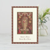 Carte Élégante Pâques Résurrection Jésus Prière (Debout devant)