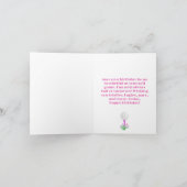 Carte Élégante partie de golf féminin Panier 26e anniver (Intérieur)