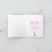 Carte Élégante partie de golf féminin Panier 76e anniver (Intérieur)