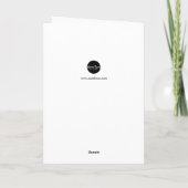 Carte Elégante peinture à l'aquarelle Giraffe | Annivers (Dos)