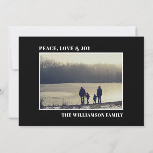 Carte Élégante photo noire