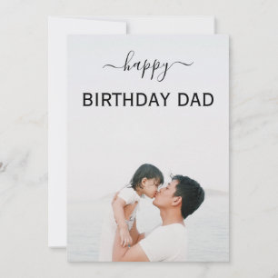 Carte élégante photo personnalisée heureux anniversaire 